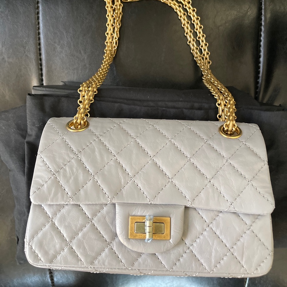 chanel mini reissue grey